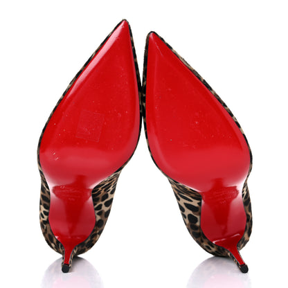 Christian Louboutin Pony Madagascar Kid Kate 100 Pumps 40 Brown Black 7 of 10