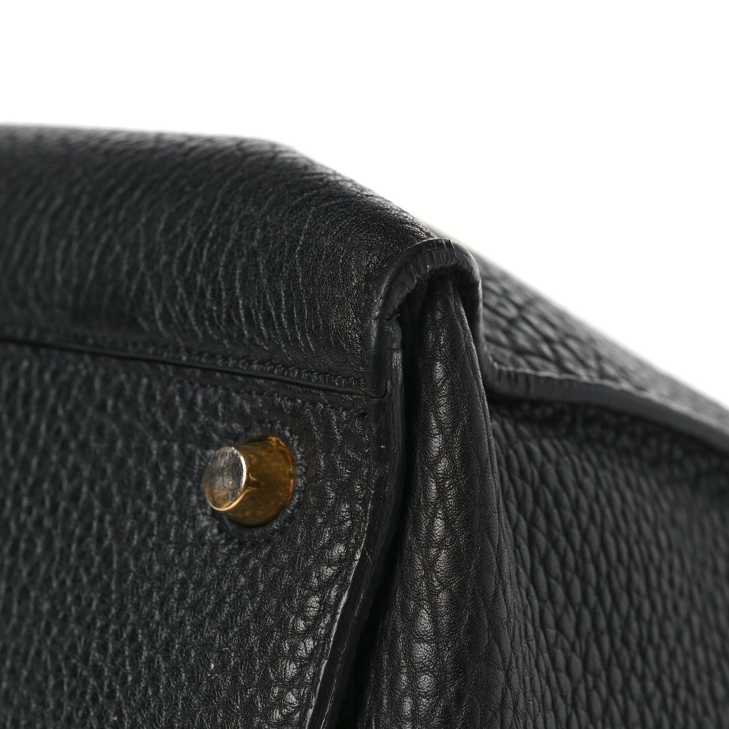 Bullhide Calfskin Small Ring Bag Black