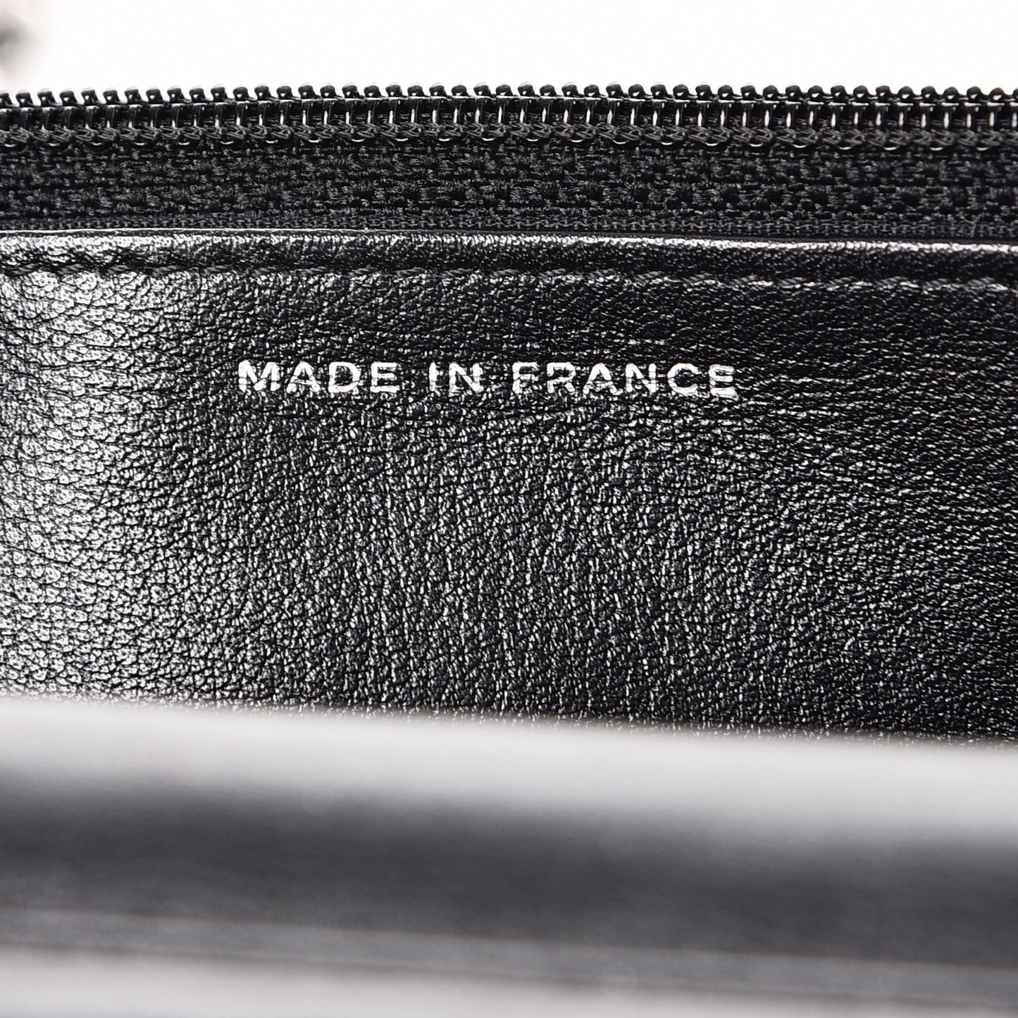Patent Quilted Brilliant Wallet On Chain WOC Black
