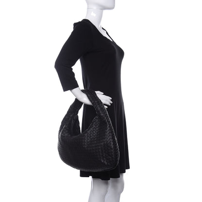 Bottega Veneta Nappa Intrecciato Large Veneta Hobo Black 2 of 9