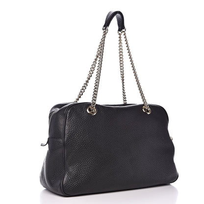 Gucci Pebbled Calfskin Medium Soho Bowler Black 3 of 15