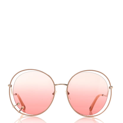 Chloe Oversize Round Sunglasses CE153S Silver Pink 2 of 7