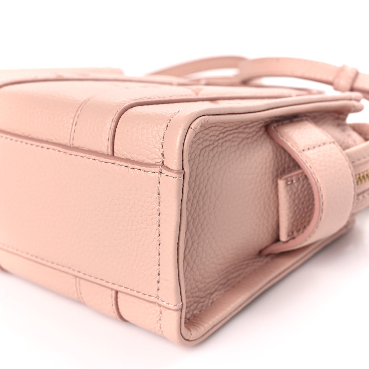 Grained Calfskin Micro The Tote Bag Rose
