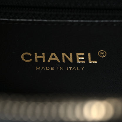 Chanel Caviar Quilted Medium CC Filigree Vanity Case Black 6 of 10