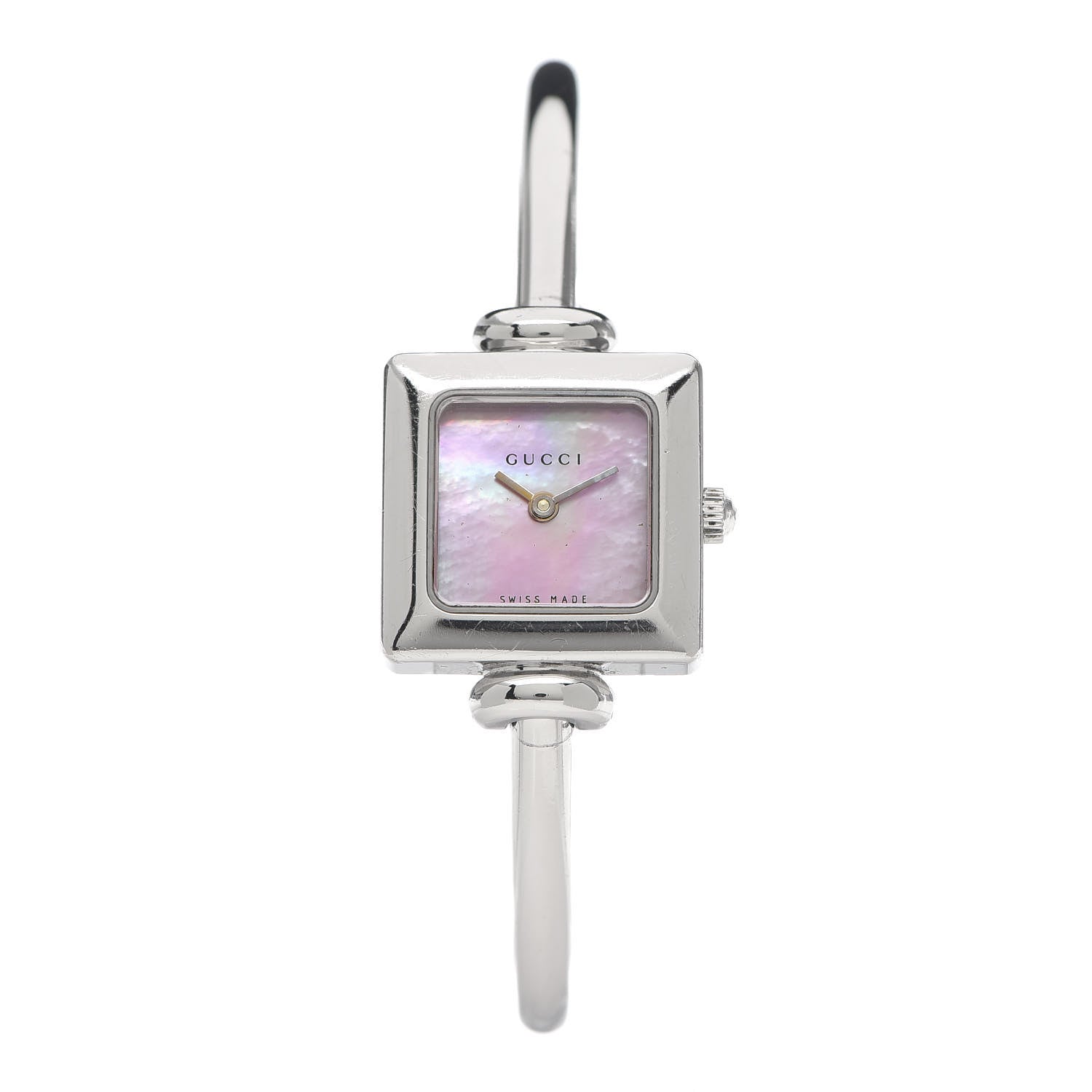 Gucci Stainless Steel Pink Mother of Pearl 19mm 1900L Quartz Watch 1 of 6