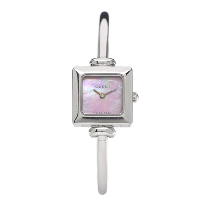 Gucci Stainless Steel Pink Mother of Pearl 19mm 1900L Quartz Watch 1 of 6