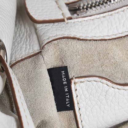 Prada Vitello Daino Cinch Backpack Talco 7 of 12