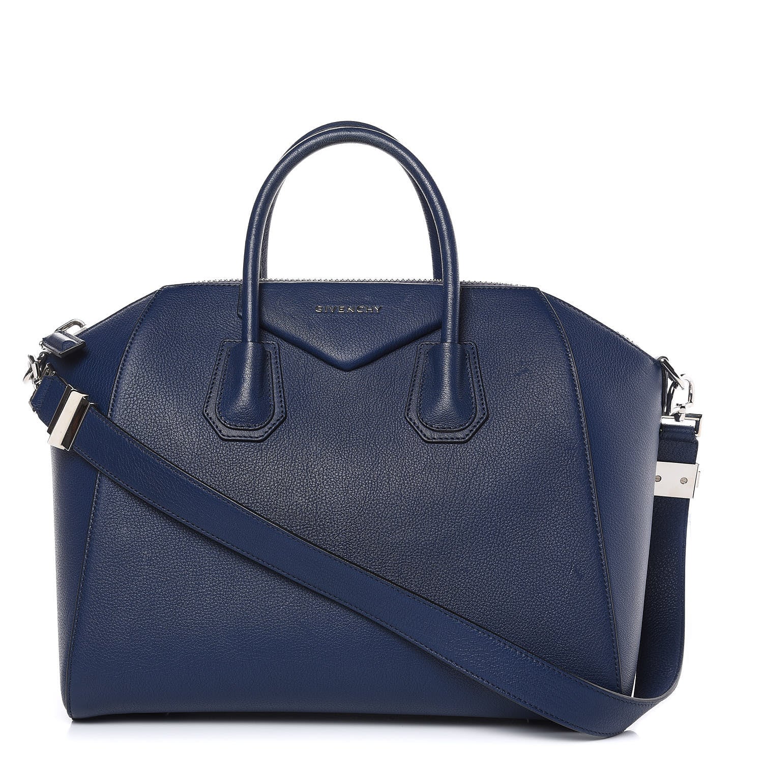 Givenchy Sugar Goatskin Medium Antigona Deep Blue 1 of 12