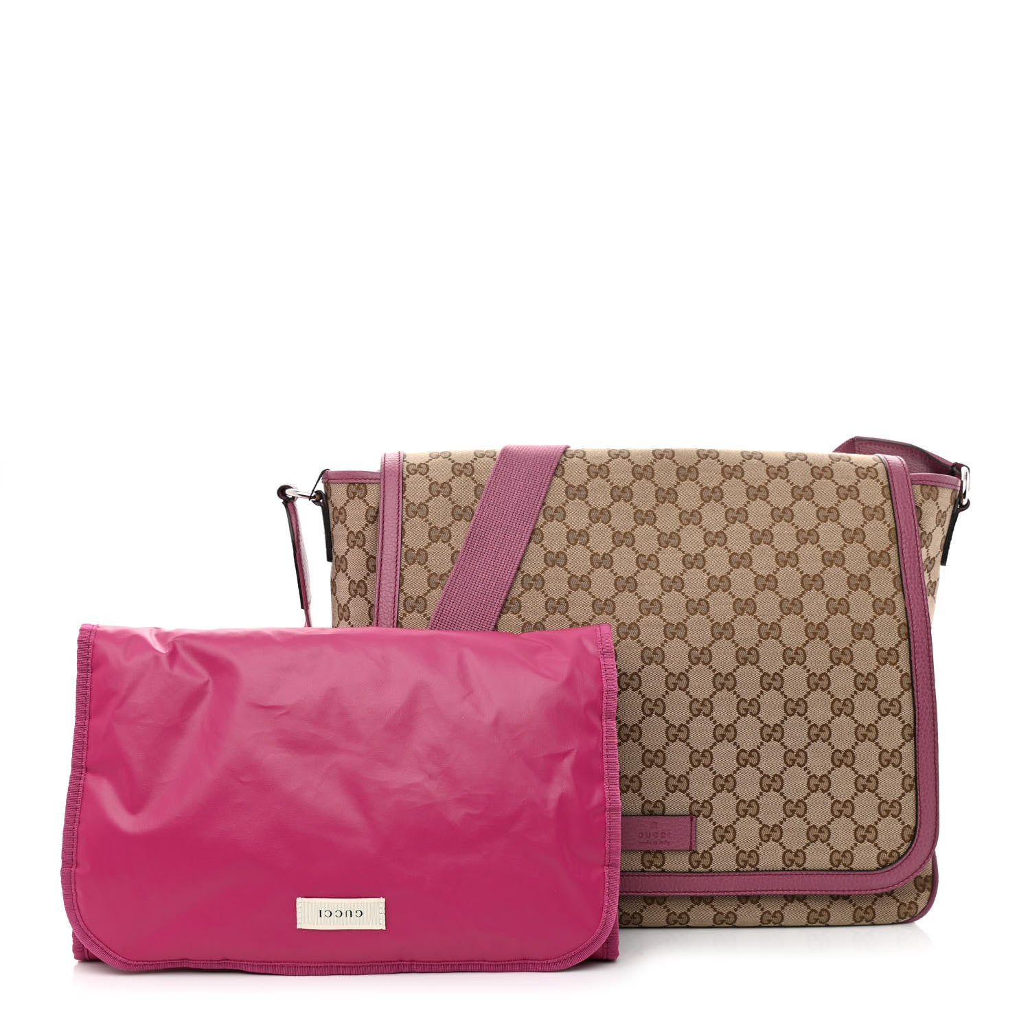 Gucci Monogram Convertible Diaper Bag Beige Peonia Flower 1 of 11