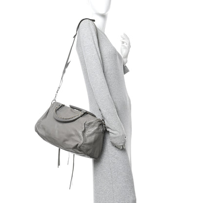 Balenciaga Agneau Classic Hardware Boston Gris Pyrite 2 of 17