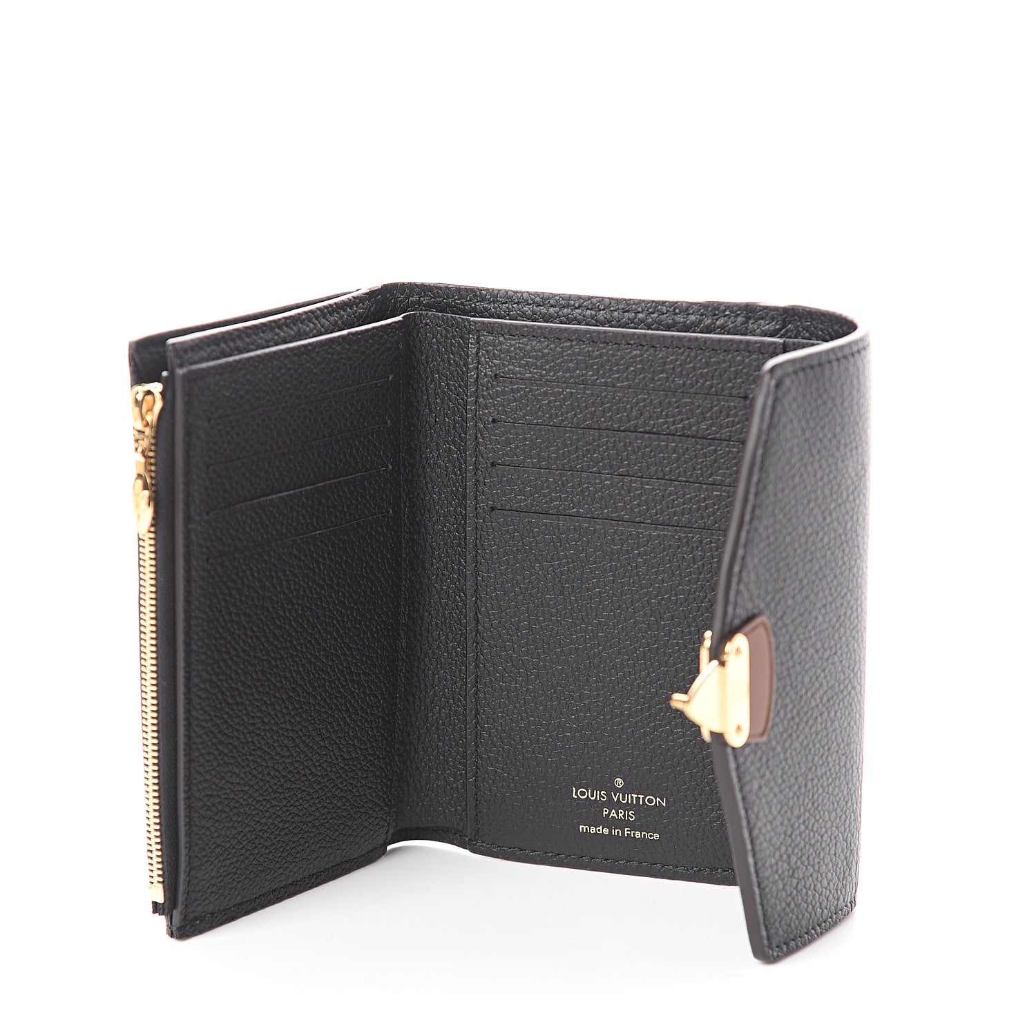 Louis Vuitton Monogram Pallas Compact Wallet NM Black 4 of 5