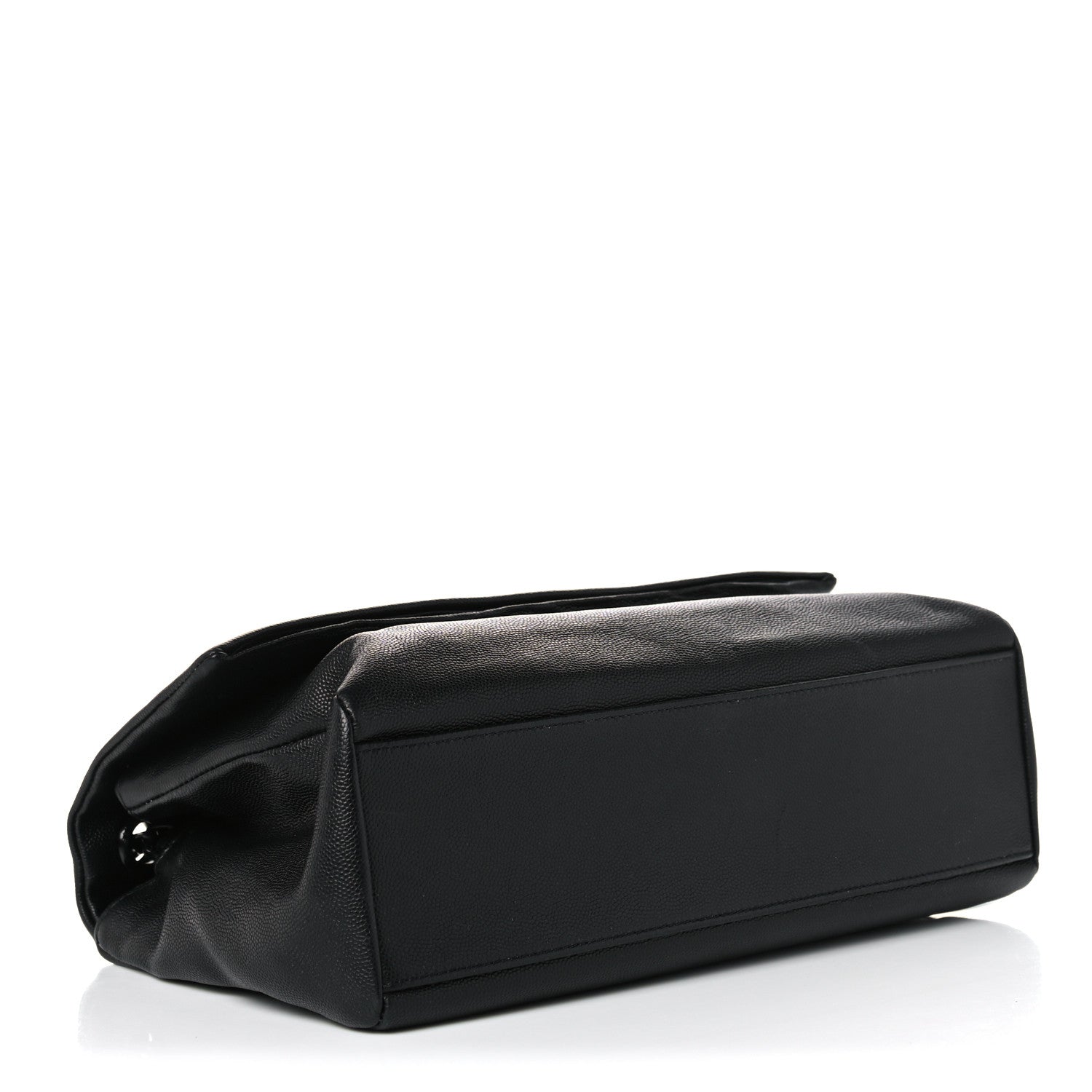 Saint Laurent Grain De Poudre Medium West Hollywood Monogram Fold-Over Black 4 of 16