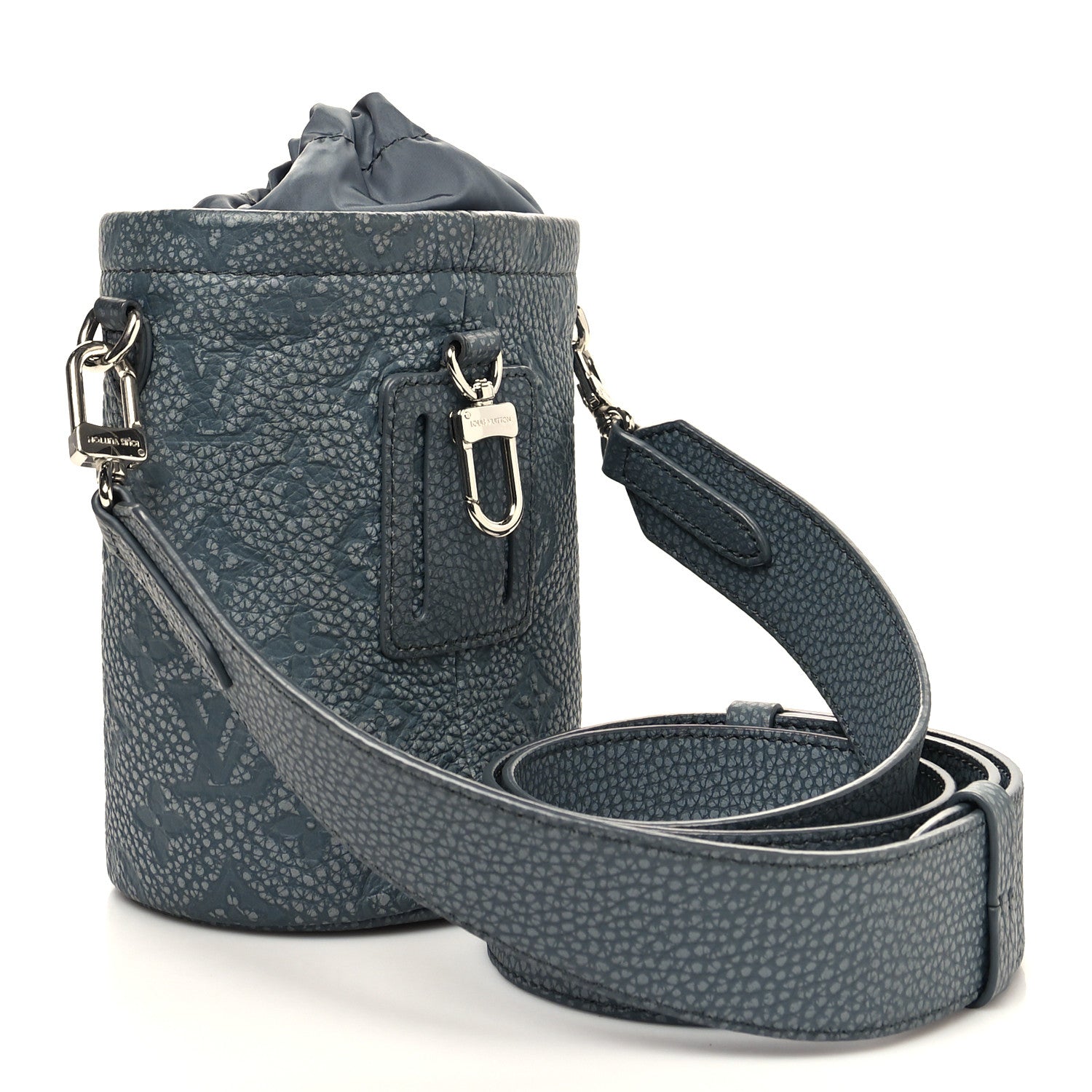 Louis Vuitton Taurillon Monogram Chalk Pouch Granite Gray 3 of 9