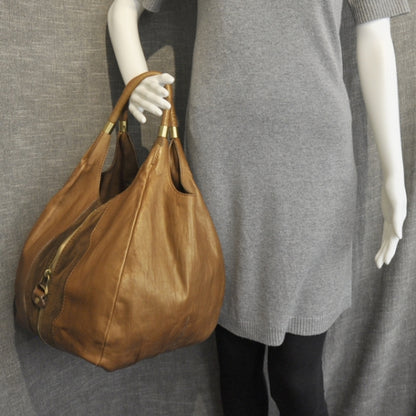 Jimmy Choo Leather Suede Mandah Tote 3 of 11