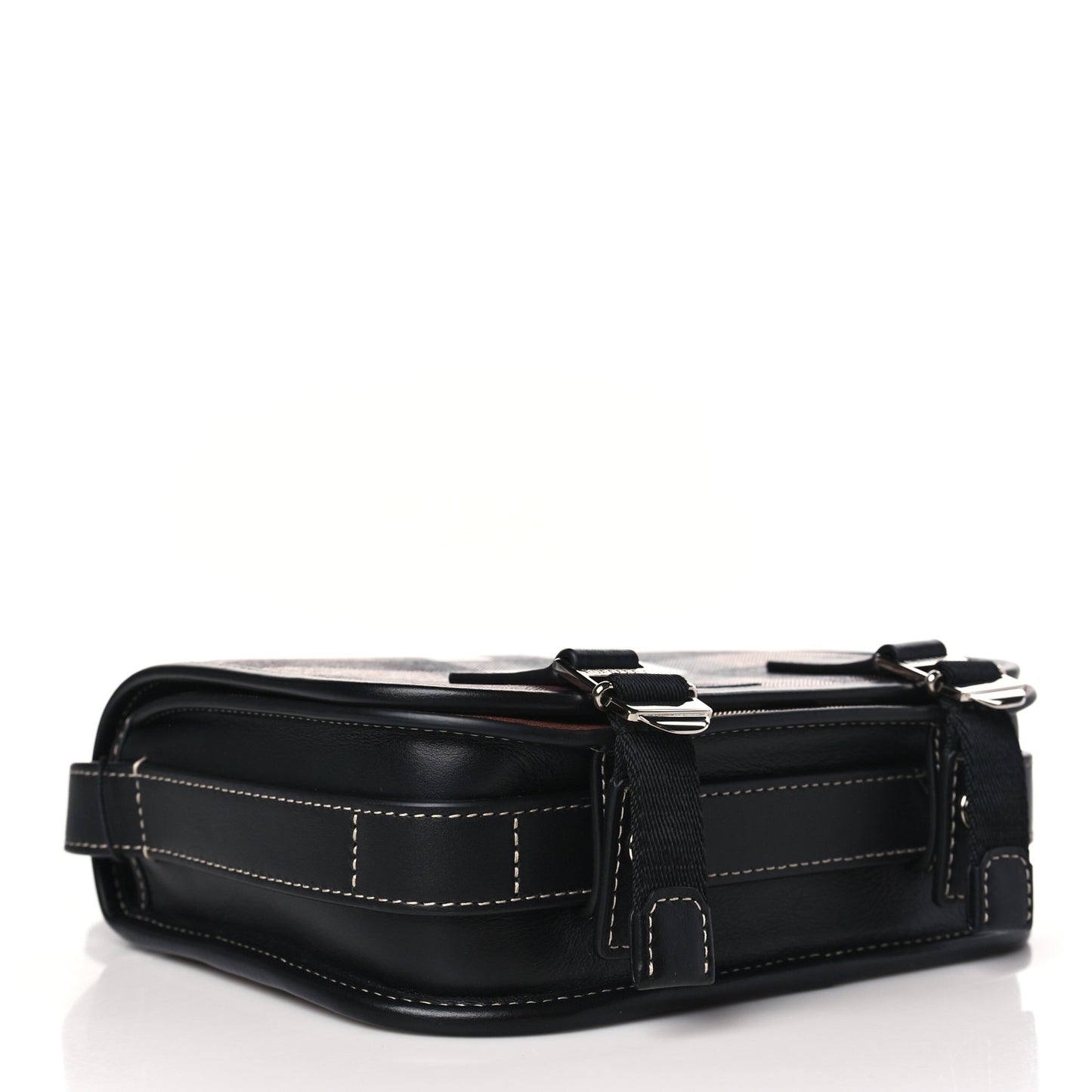 E-Canvas Giant Check Rider Crossbody Dark Cranberry