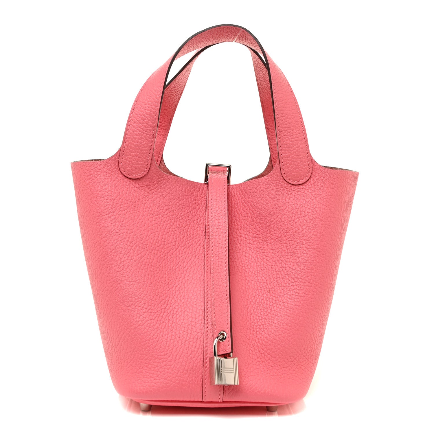 Hermes Taurillon Clemence Picotin Lock 18 PM Rose Lipstick 1 of 10