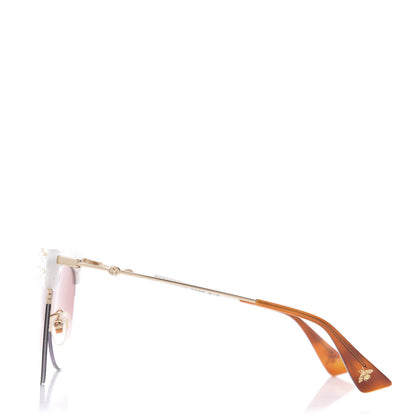 Gucci Pearl Cat Eye Sunglasses GG0212S White 2 of 8