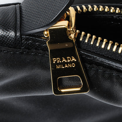 Prada Saffiano Tessuto Nylon Tote Nero Black 9 of 9