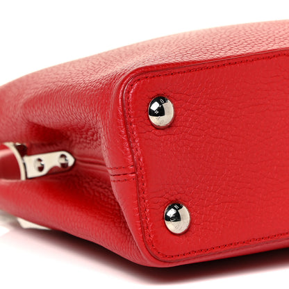Louis Vuitton Taurillon Capucines BB Rubis 8 of 17