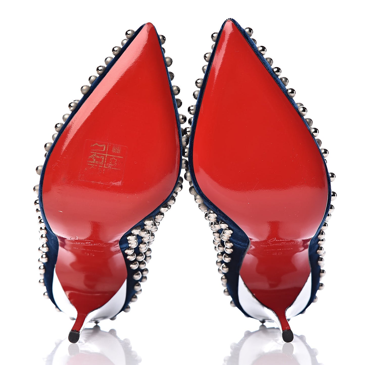 Velvet Specchio Billy 120 Spike Pumps 35 Silver Eclipse