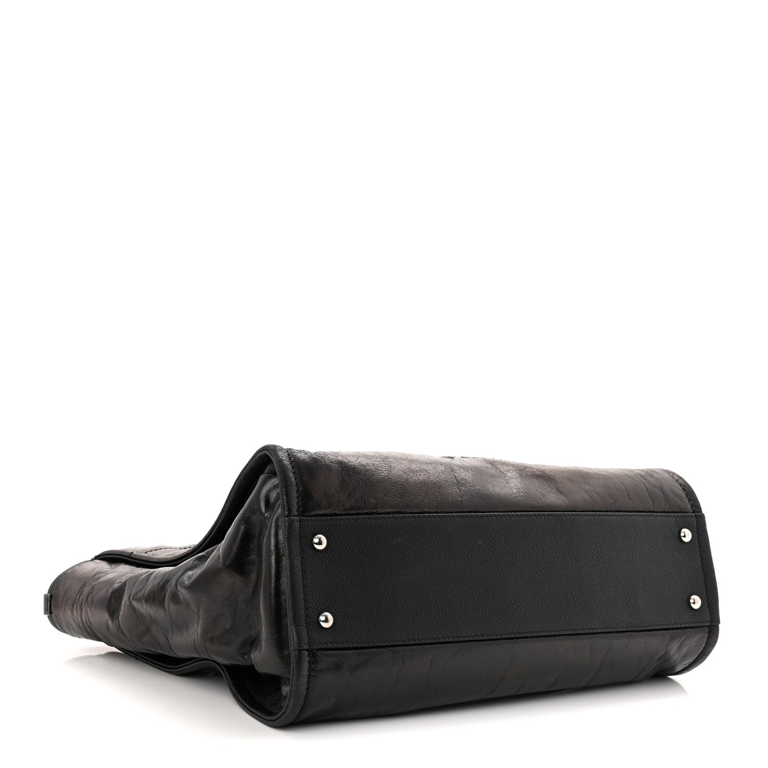 Chanel Glazed Calfskin Small Deauville Tote Black 3 of 9