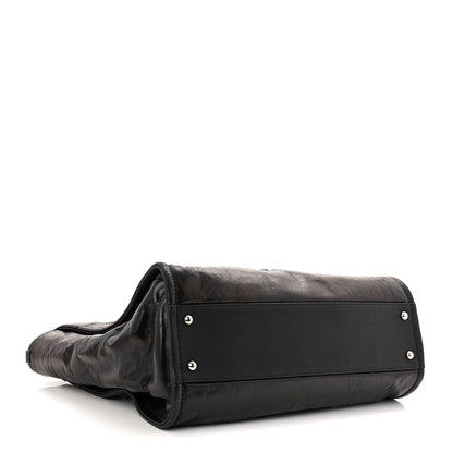 Chanel Glazed Calfskin Small Deauville Tote Black 3 of 9
