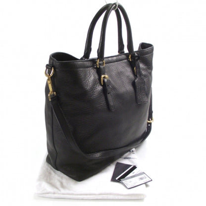 Prada Vitello Daino Satchel Black 3 of 12