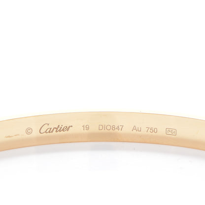 Cartier 18K Yellow Gold LOVE Bracelet 19 9 of 10