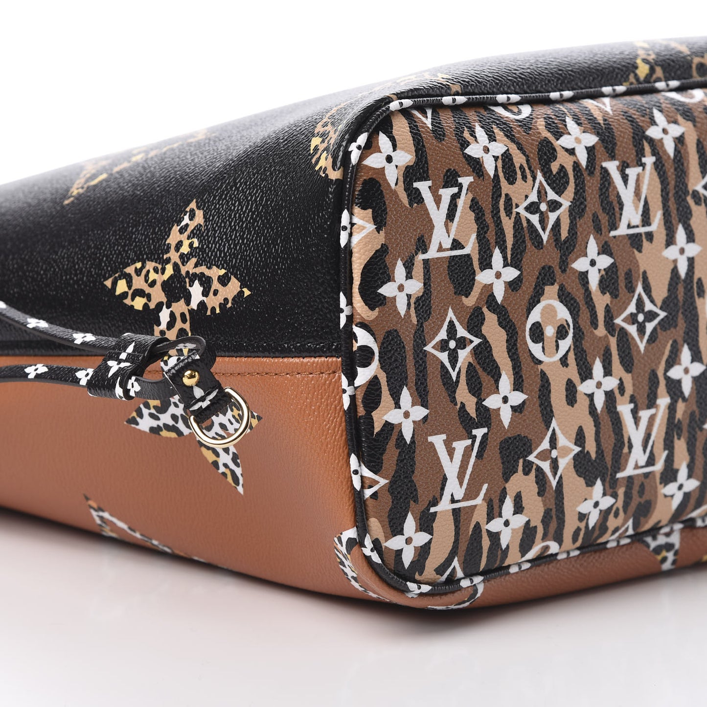 Monogram Giant Jungle Neverfull MM Black