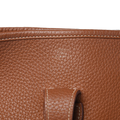 Hermes Taurillon Clemence Evelyne III GM Gold 6 of 16