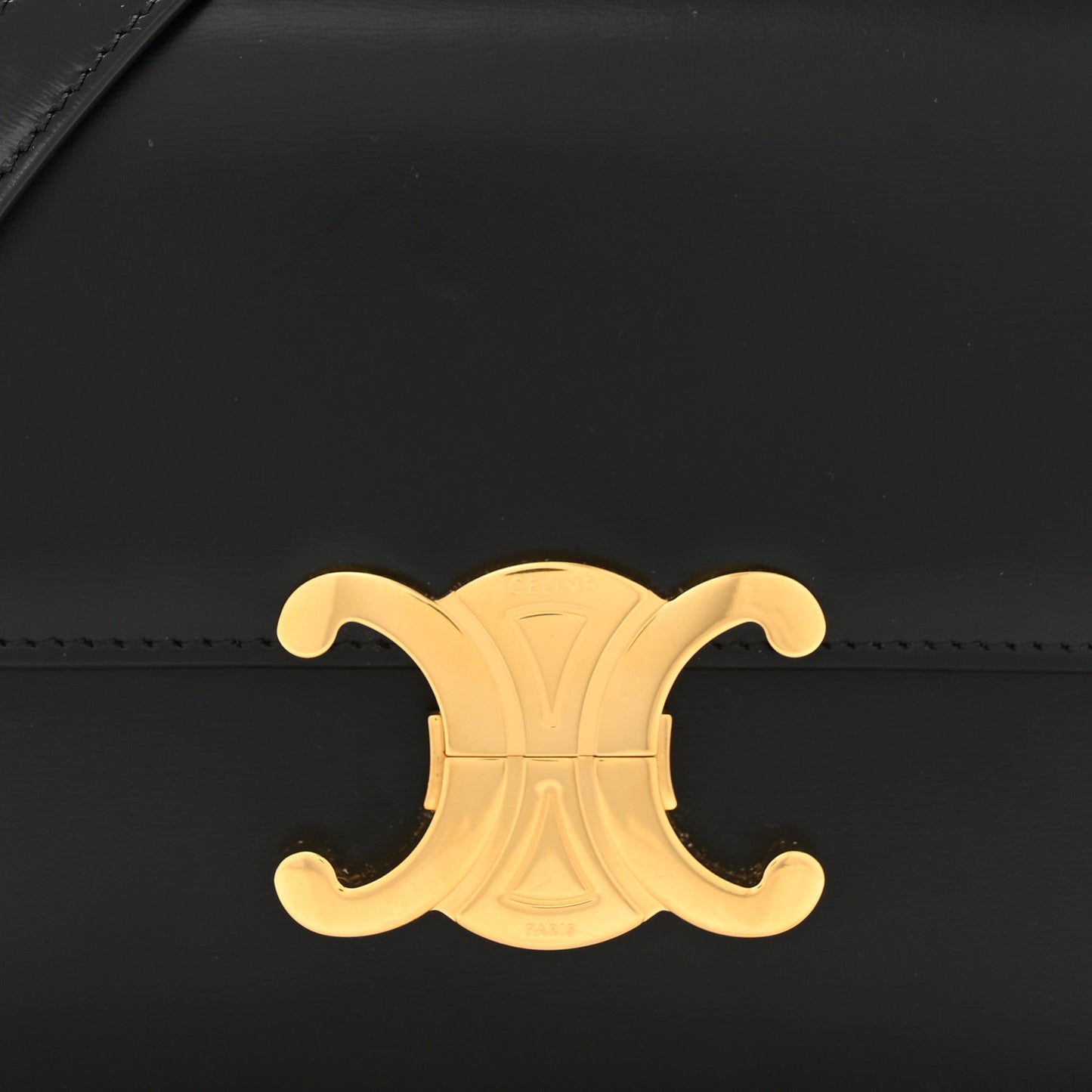 Shiny Calfskin Teen Triomphe Black