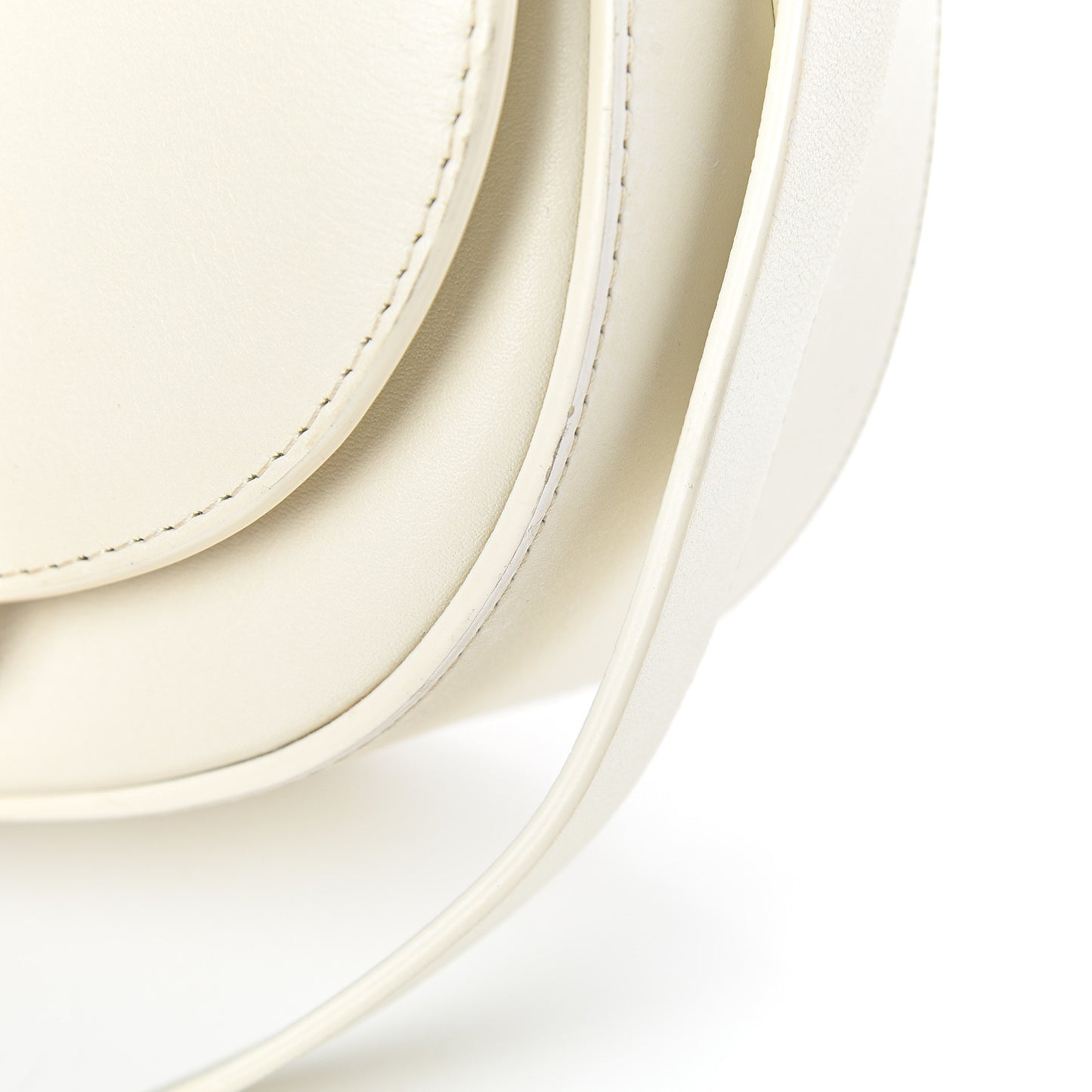 3.1 Calfskin Alix Saddle Crossbody Bag Off White