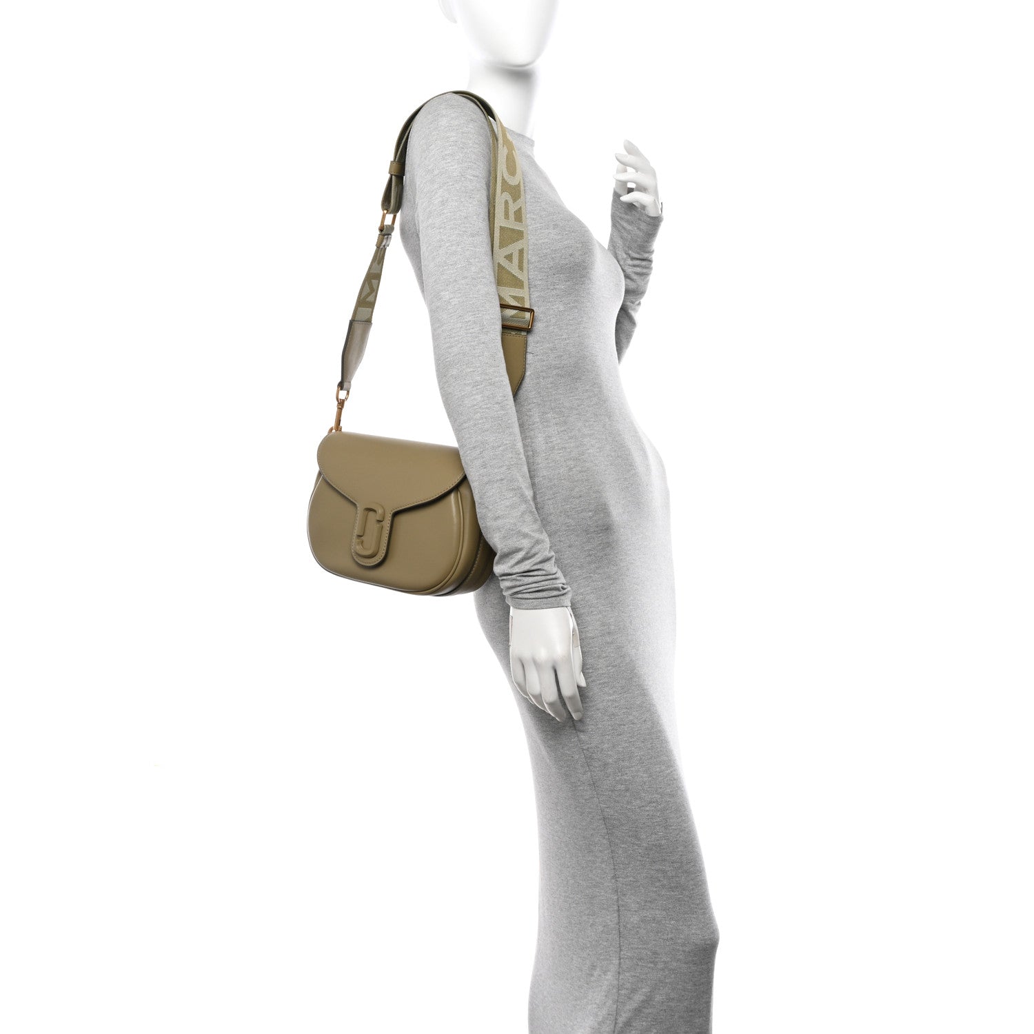 Marc Jacobs Calfskin Large The Covered J Marc Saddle Light Moss 2 of 11