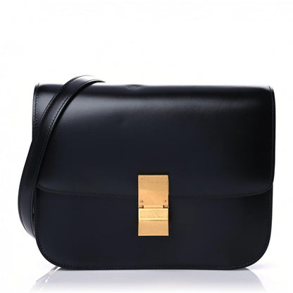 Celine Box Calfskin Medium Classic Box Flap Bag Black 1 of 15