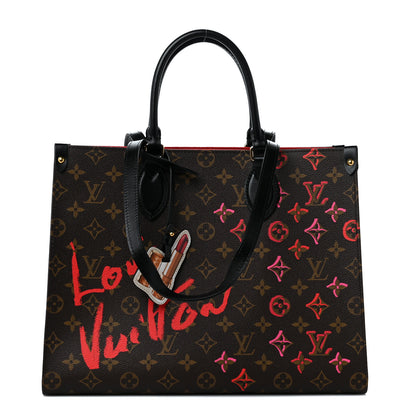 Louis Vuitton Monogram Fall In Love Onthego MM 1 of 8