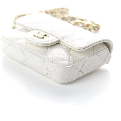 Chanel Caviar Quilted Belt Bag White 7 of 12