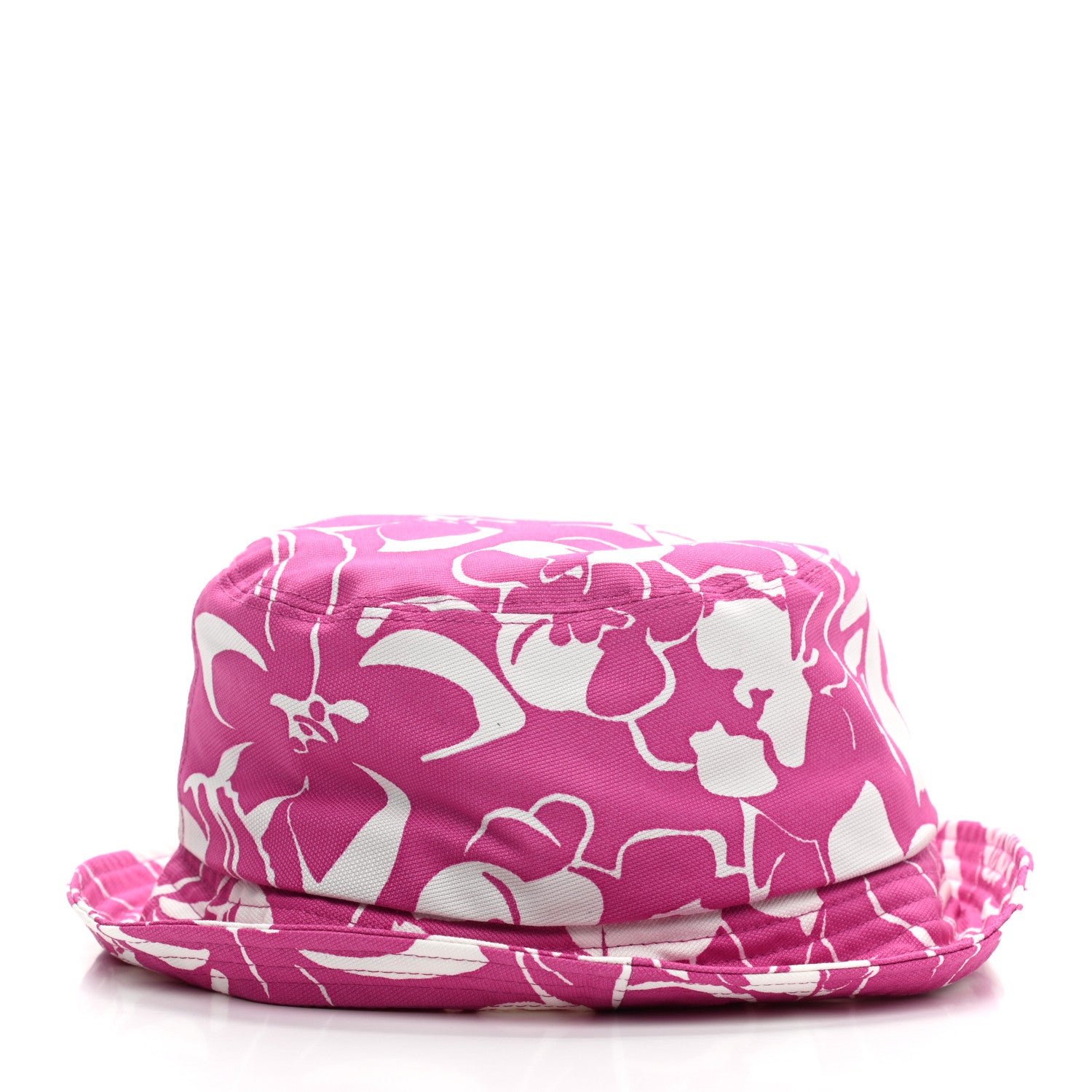 Chanel Cotton Canvas Bucket Hat M Pink White 4 of 6