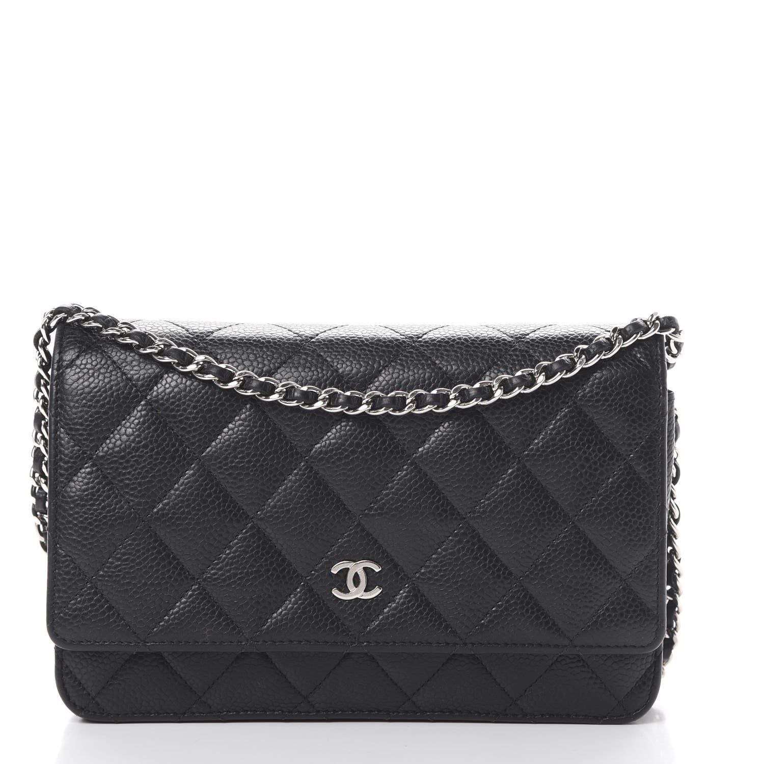 Chanel Caviar Quilted Wallet On Chain WOC Black 1 of 14