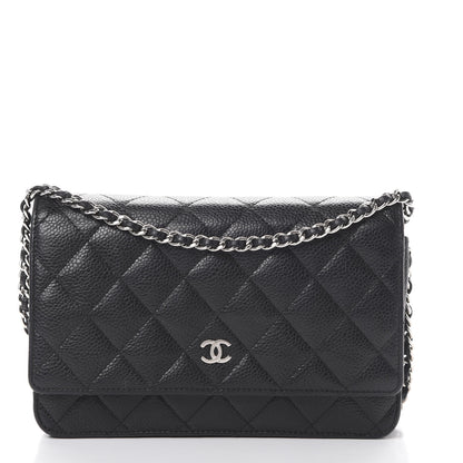 Chanel Caviar Quilted Wallet On Chain WOC Black 1 of 14