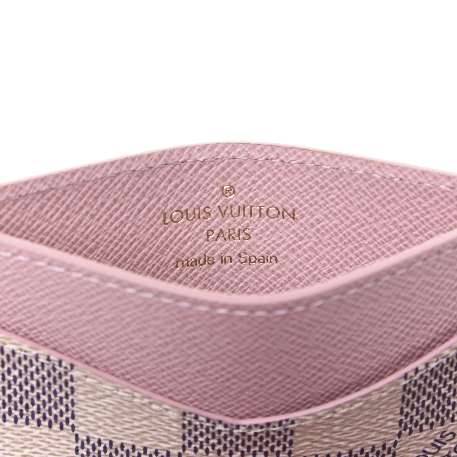 Louis Vuitton Damier Azur Daily Card Holder Rose Ballerine 6 of 8