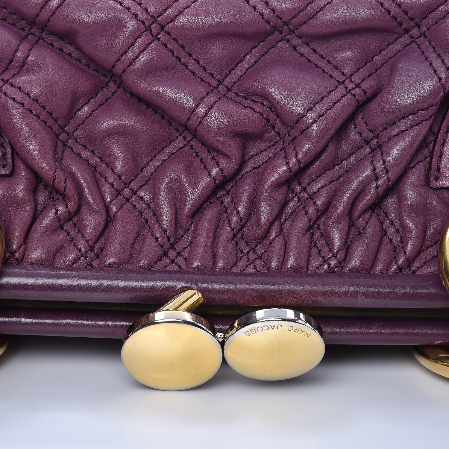 Marc Jacobs Calfskin Quilted Stam Purple 17 of 23