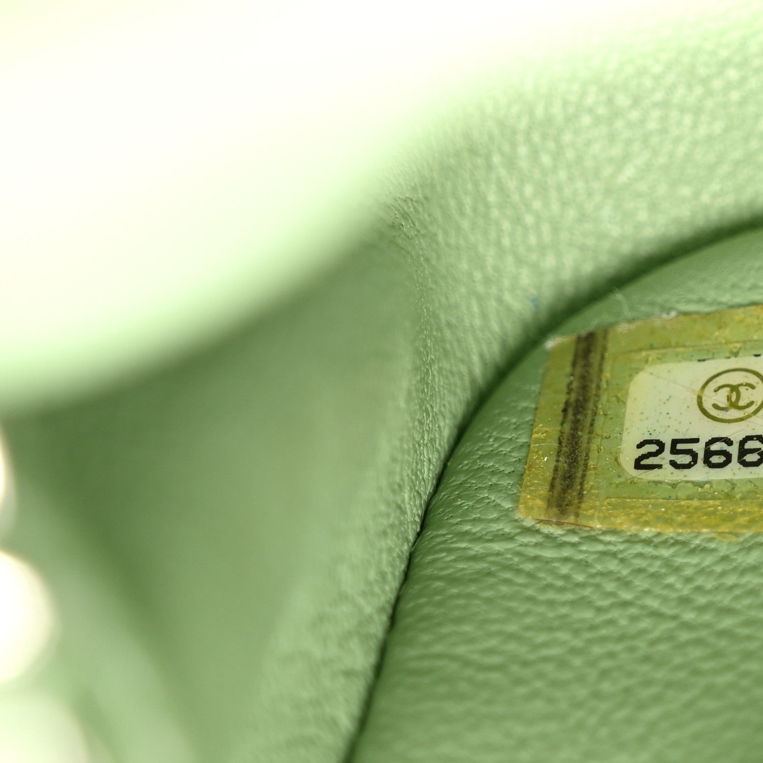 Chanel Sequin Mini Waterfall Flap Green Light Green Yellow 6 of 9