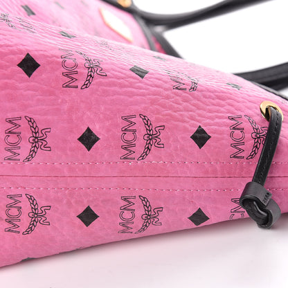 MCM Visetos Medium Reversible Liz Shopper Tote Pink 15 of 20