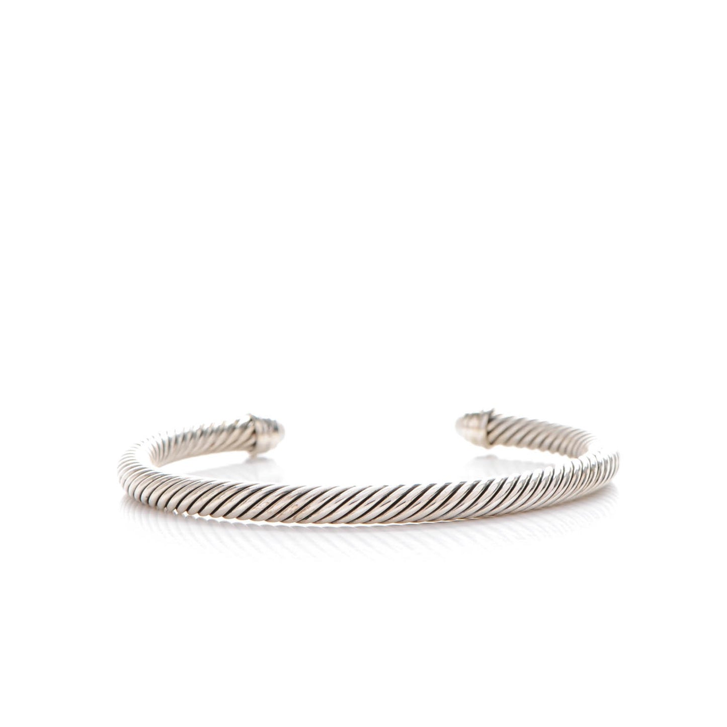 Sterling Silver Diamond Pearl 5mm Cable Classics Bracelet