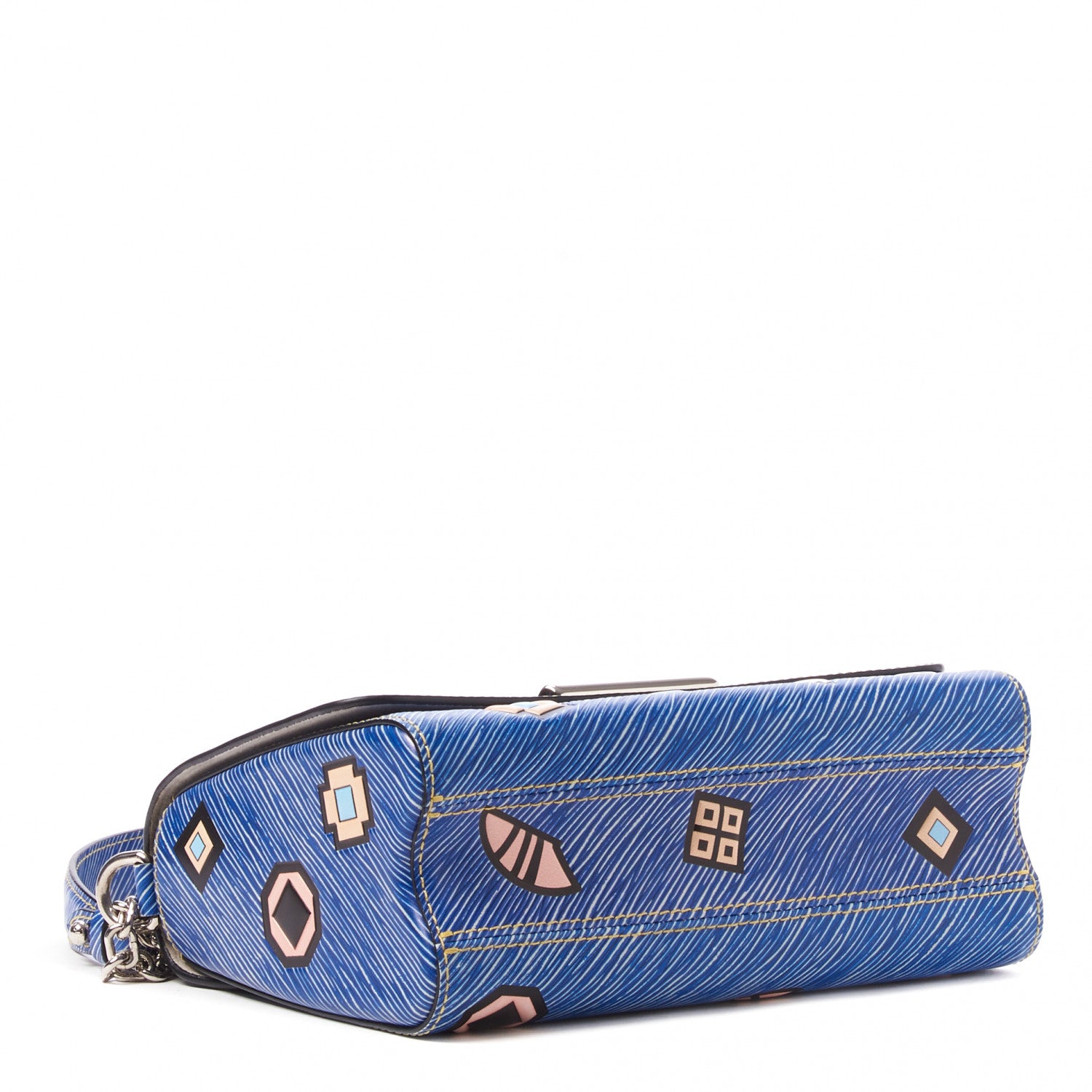 Louis Vuitton Epi Azteque Twist Shoulder Bag MM Denim Light 3 of 8