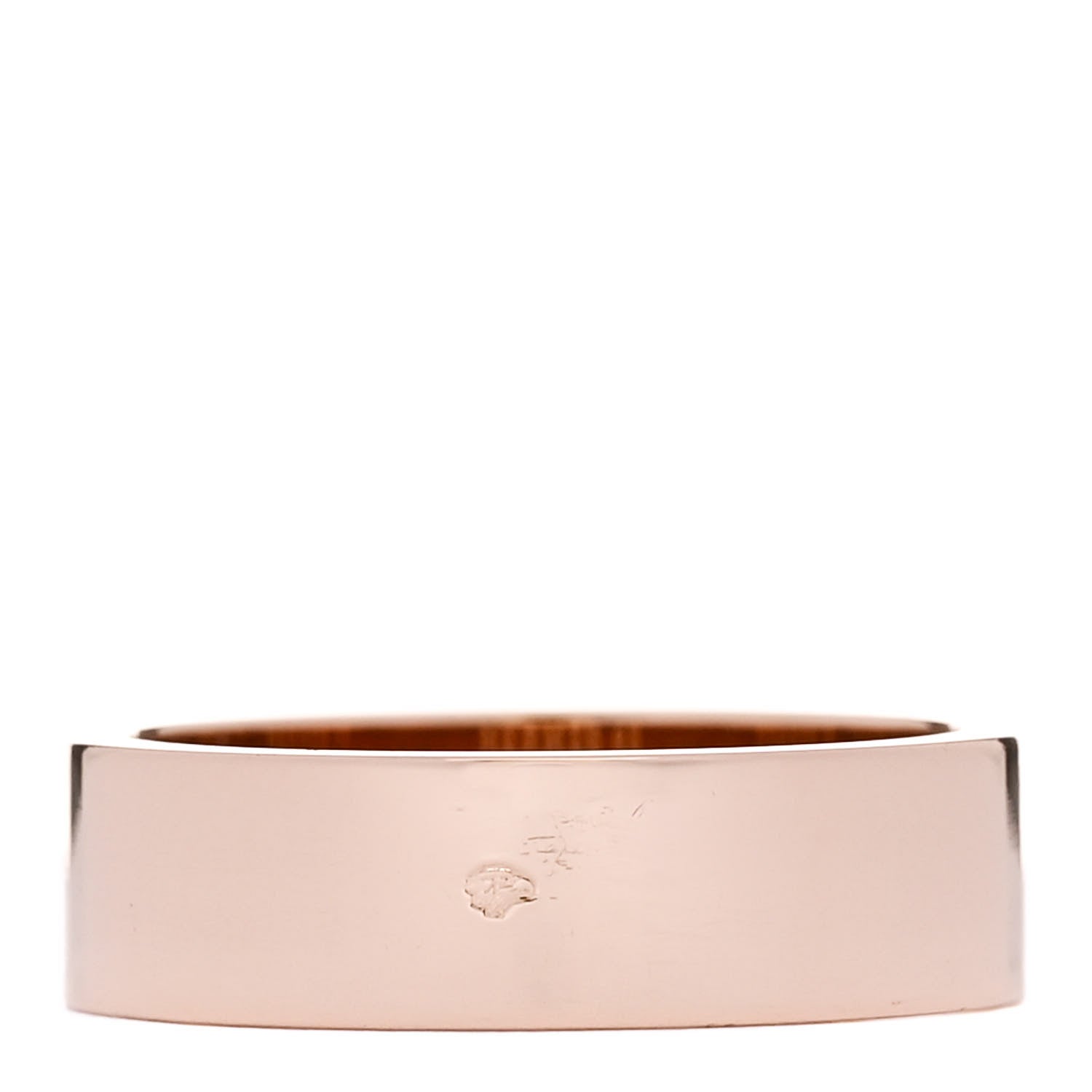 Hermes 18K Rose Gold Diamond PM Kelly Ring 48 4.5 3 of 4