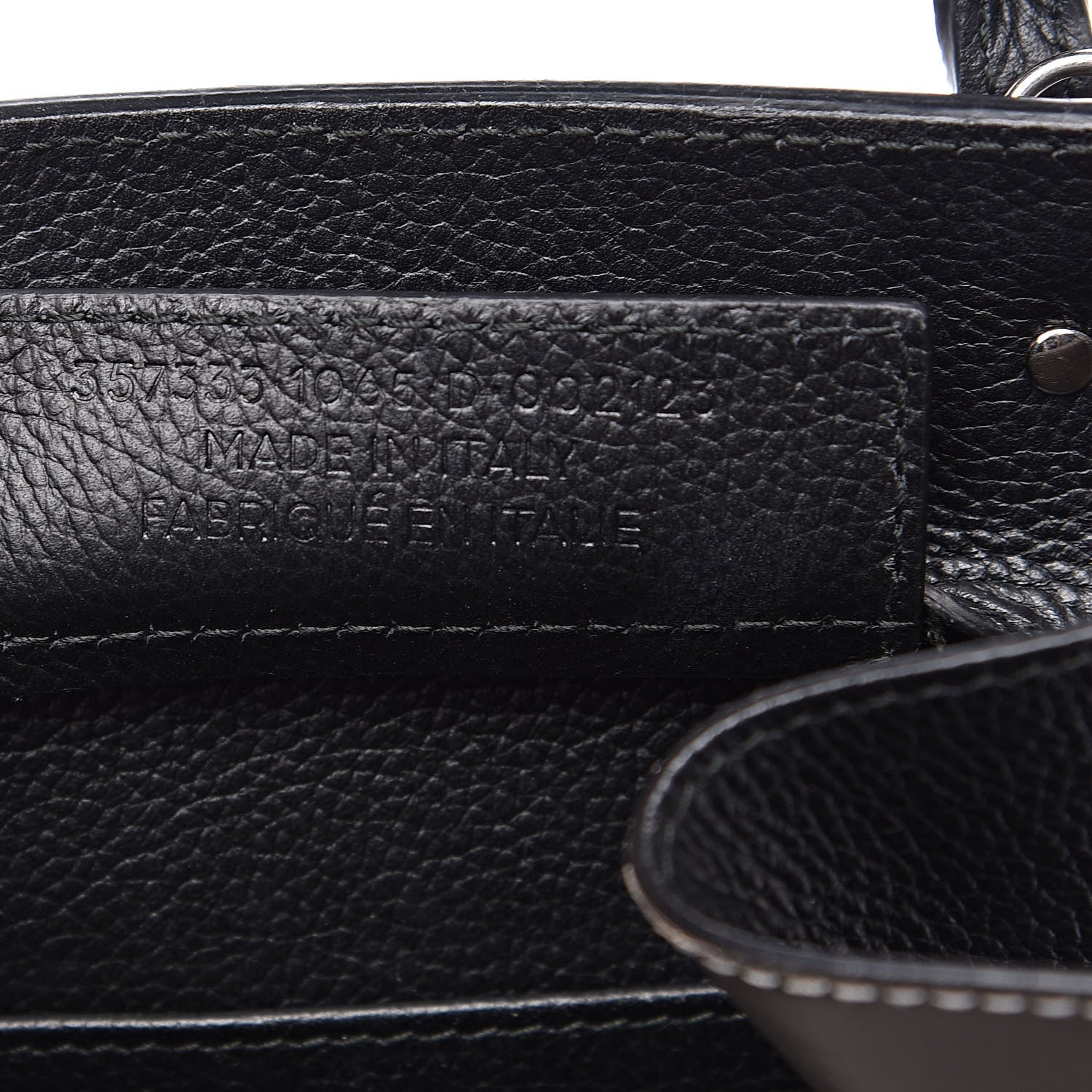 Balenciaga Grained Calfskin Papier Mini A4 Zip Around Tote Black 7 of 11