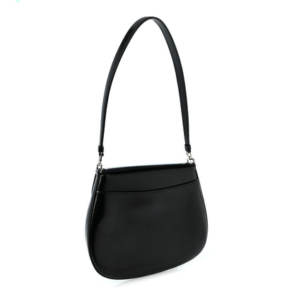 Prada Spazzolato Cleo Flap Shoulder Bag Black 3 of 10