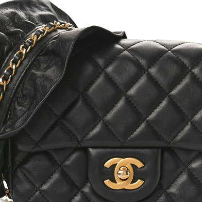 Chanel Lambskin Quilted Mini Romance Square Flap Black 8 of 10