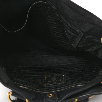 Prada Vitello Phenix Satchel Black 4 of 12